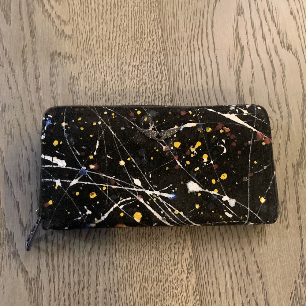 COPY - Zadig&voltaire paint splatter king wallet